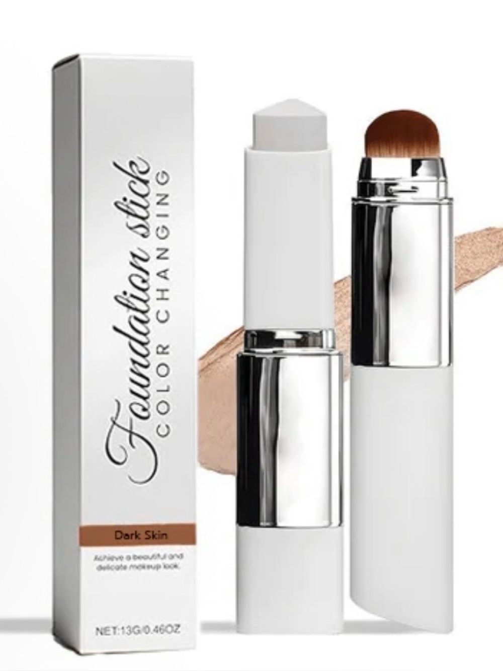 Color-Changing Foundation Stick with Brush - Natural - Picture 2 of 5